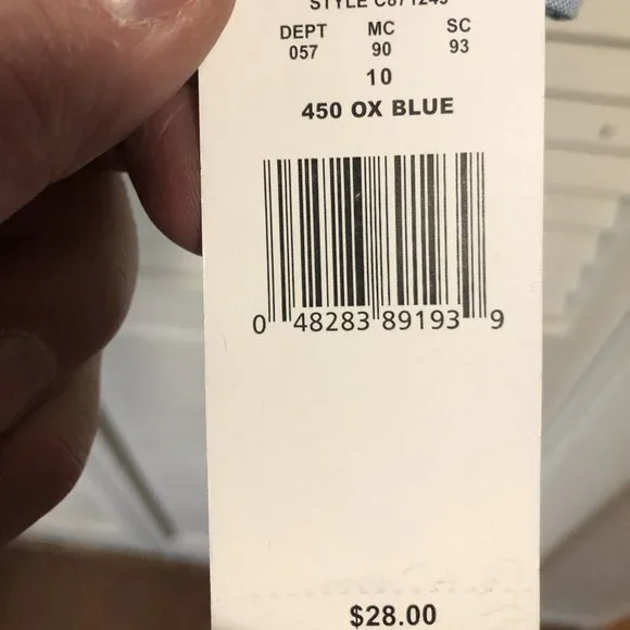 (2) BOY'S CHAPS OXFORD SHIRTS, SIZE 10 - Picture 4 of 7